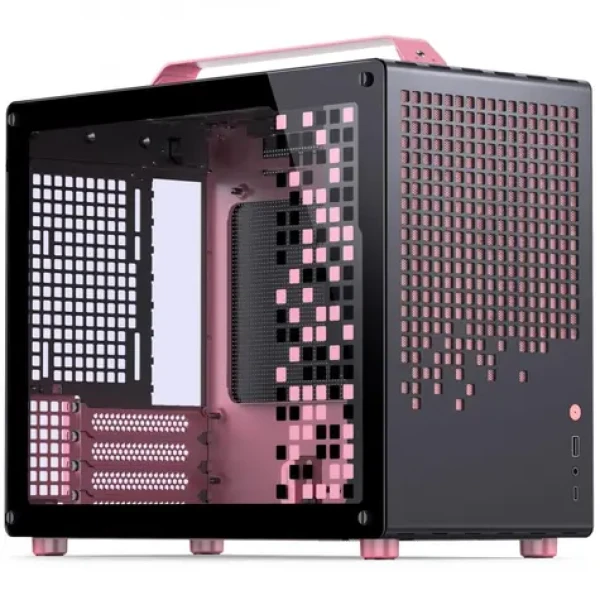 PC Mironet Herný Suitcase AMD R5 9600 RX9060 XT Čierno-ružová Bazzite (Mironet/Herni/suitcase/AMD/W/LX)
