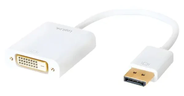 LogiLink CV0058B biela / Redukcia DisplayPort - DVI / 1920 x 1080 px / 0,15 m (CV0058B)