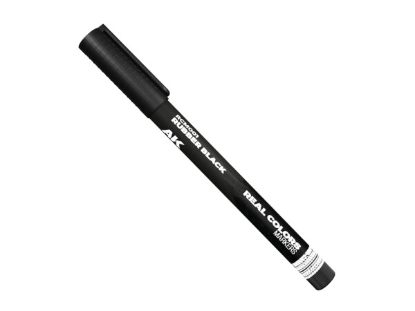 AK interactive AK Real Colors Marker Rubber Black RCM001