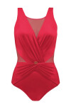 Dámske jednodielne plavky Fashion 7 1006V 6 - SELF Červená 3XL