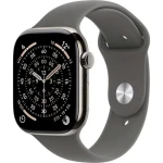 Apple Watch Series 11 GPS+Cellular 46mm Titanové telo - Skálovo šedý športový remienok S/M / 140-190 mm (MFCW4MP/A)