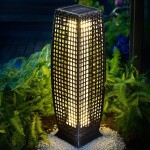 Gardentech Záhradná lampa polyratan DEU970