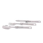 Bushman Skladací príbor Cutlery set II, strieborný UNI