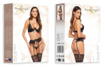 Dámsky erotický set Rose set black - BEAUTY NIGHT FASHION černá L/XL