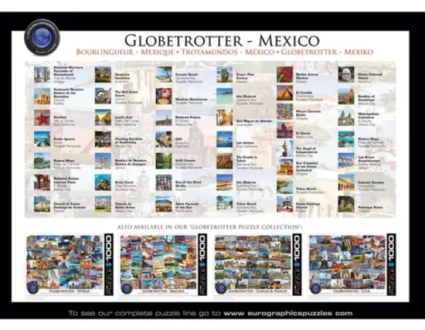 EUROGRAPHICS Puzzle Svetobežník - Mexiko
