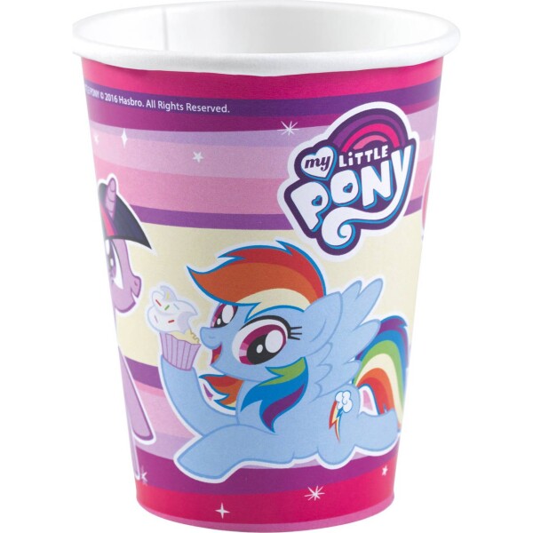 Papierové poháriky My Little Pony ks 250 ml Amscan