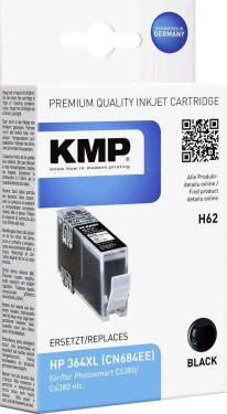 KMP KMP H62 ink cartridge black comp. w. HP CN 684 EE No. 364 XL - 1712,0001