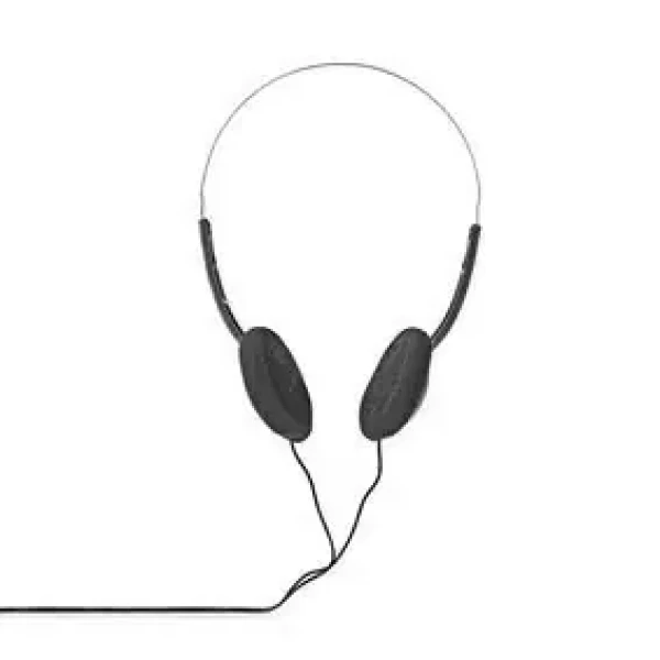Nedis Káblové slúchadlá na uši čierna / 3,5 mm / Dĺžka kábla: 1.20 m (HPWD1101BK)