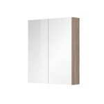 Mereo Aira, Ponte kúpeľňová galerka 60 cm, zrkadlová skrinka, dub Kronberg CN716GD