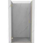MEXEN/S - Lunar-B sprchové dvere krídlové ľavé 95, transparent, zlatá 832-095-000-50-00-L