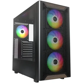 Montech XR Wood čierna / ATX / 2x USBA / 1x USB-C / 4X 120mm / bez zdroja / priehľadná bočnica (XR WOOD (B))