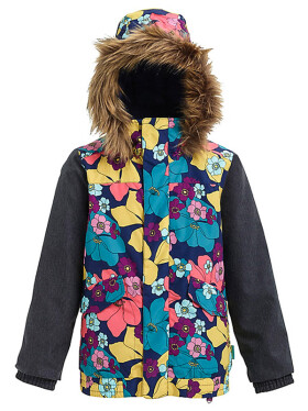 Burton WHIPLY BOMBER FLOWER/DENIM detská zimná bunda - XL