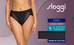 Nohavičky sloggi Chic Tai 4P čierne BLACK – SLOGGI BLACK 40