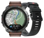 Polar Grit X2 Pro Titanium hnedá, kožený remienok / Chytré hodinky / Titánové púzdro / Veľkosť M/L (GRIT X2 PRO TI LTHR BRNZ M/L)