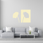 Veselá Stena Samolepka Margaréty Farba: fialová, Veľkosť: 60 x 43 cm