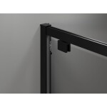 MEXEN/S - Exo sprchovací kút dvere krídlové 90 x 70, transparent, čierna 8182-090-070-70-00