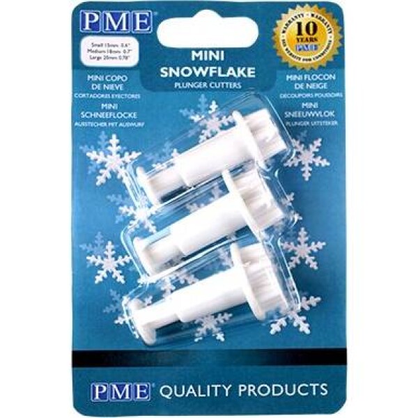 3 vykrajačky na snehové vločky - PME - PME