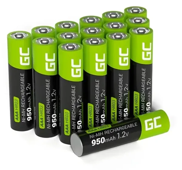 Green Cell AAA R3 / Batérie / Dobíjacie / Ni-MH / 950mAh / 16 ks (GR12)