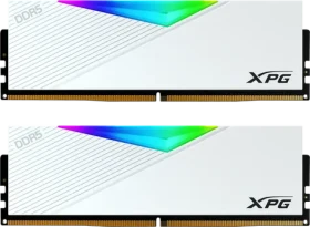 ADATA Lancer RGB 64GB (2x32GB) biela / Pamäť RAM / DDR5 / 6000MHz / CL30 / XMP 3.0 (AX5U6000C3032G-DCLARWH)