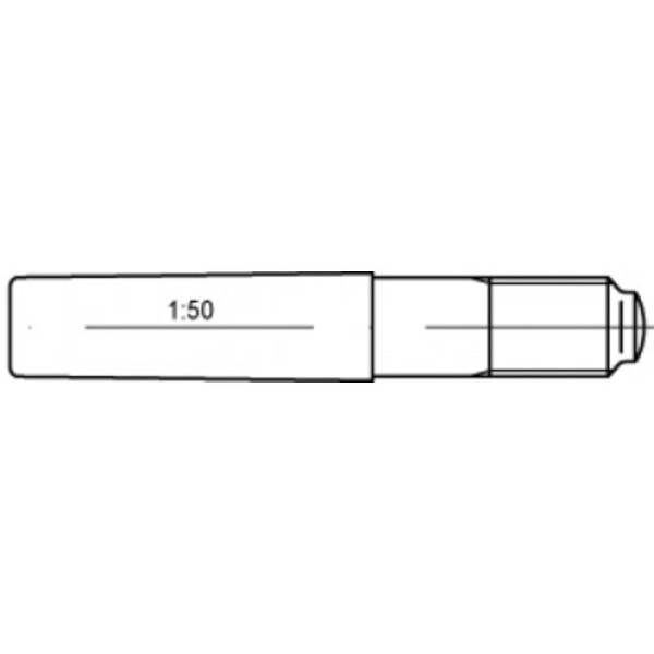 TOOLCRAFT TO-5437038 kužeľový kolík 6 mm ocel 10 ks; TO-5437038