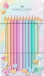 Faber-Castell Pastelky Sparkle v plechovej krabičke - 12 farieb (151168)