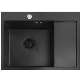 REA REA - Oceľový drez Fin Black ZLE-06014