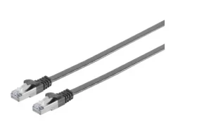 MicroConnect CAT6a U/UTP FLAT 1m čierna / PVC (V-UTP6A01S-FLAT)