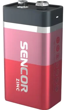 Sencor / Batéria 9V zinkouhlíková / 1 ks (SBA 6F22 1BP 9V Zn)