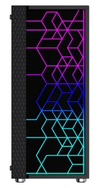 Gembird Fornax 2500 ARGB čierna / Skriňa / ATX / 1x USB3.0 / 2x USB2.0 / bez zdroja / priehľadná bočnica (CCC-FC-2500)