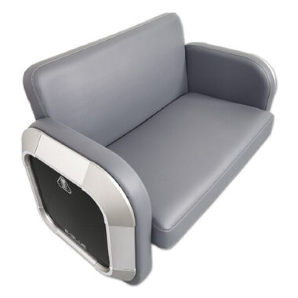 E-BLUE EEC346-21 Herná dvojitá sofa šedá / PU koža / nosnosť až 300 kg (MGEBH47SA000)