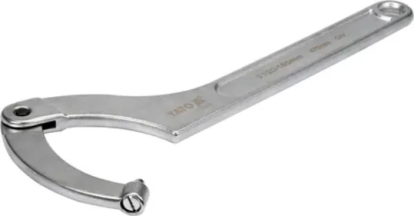 YATO YT-01679 / Hákový kľúč s okrúhlym kĺbovým čapom / 120 - 180 mm (YT-01679)