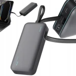 Cuktech LPB200N PowerBanka 40W šedá / 20000mAh / USB-C / USB-A / kábel (6977556350702)