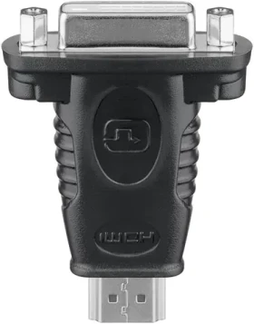 Goobay 68098 čierna / Redukcia / DVI-D(M) - HDMI(F) / video (68098)