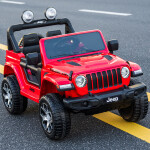 Mamido Elektrické autíčko Jeep Wrangler Rubicon 4x4 červené