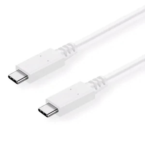 C-tech USB-C kábel 2 m biela / USB-C (M) - USB-C (M) (8594125013653)