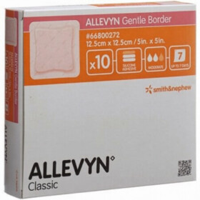 Allevyn gentle border krytie na rany 12,5 x 12,5 cm 1x 10ks