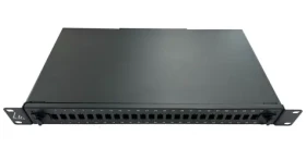 Lanview Optický patch panel 24 portov čierny / Patch panel / 19" / 1U / SC Simplex / LC Duplex (LVO231544)