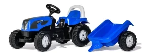 Rollytoys Šliapací traktor Rolly Kid Landini modrý s vlekom