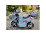 Mamido Detská elektrická motorka strieborná