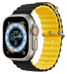 Devia Deluxe Sport6 Remienok pre Apple Watch 40/41mm čierna/žltá / Remienok / silikónový / two-tone (6938595381607)