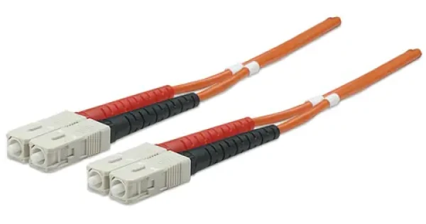 Intellinet oranžová / Optický kábel SC - SC / Multimód OM2 / Duplex / 2m (470018)