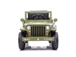 Mamido Mamido Detský elektrický vojenský Jeep Willys svetlé zelený