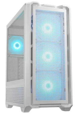 COUGAR MX600 RGB biela / PC skriňa / ATX / micro-ATX / mini-ITX / RGB / priehľadná bočnica / bez zdroja (CGR-57C9W-RGB)