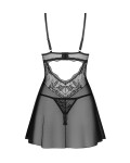 Dámska zvodná košieľka Perisia Babydoll black - Obsessive XS/S