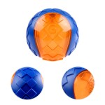 GiGwi Gigwi Loptička pevná oranžová / modrá. Veľkosť L
