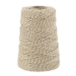 Chic Antique Jutový špagátik 160 m – White / Beige / Gold thread