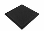 Sprchová vanička štvorcová SAT Project 100x100 cm liaty mramor čierna SATSVPRO100QCA SATSVPRO100QCA