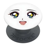 Popsockets Basic Sparkle Eyes biela / Držiak a stojanček na telefón / Skladacia / Univerzálna (70112)