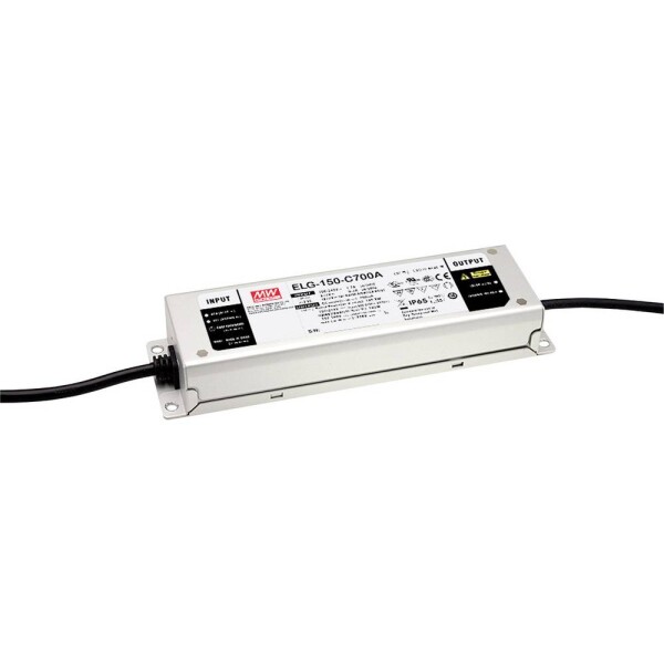 MEAN WELL ELG-150-C1400B-3Y LED driver konštantný prúd 105 W 1400 mA 54 - 107 V/DC stmievací funkcie 3v1, stmievateľný, montáž na nehorľavom povrchu,; ELG-150-C1400B-3Y