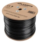 Lanberg Cat5e 305m čierny / UTP drôt / 100 MHz / AWG24 (LCU5-21CU-0305-BK)